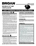 Preview for 5 page of Broan QT140E Instructions Manual