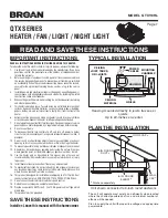 Broan QTX110HL Installation Manual предпросмотр