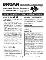 Preview for 5 page of Broan QTXE080FLT Instruction Manual