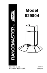 Broan Rangemaster 629004 Manual предпросмотр