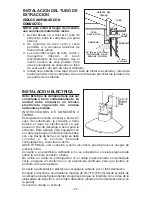 Предварительный просмотр 27 страницы Broan Rangemaster RM51000 Series Instruction Manual