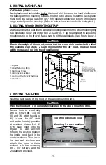 Предварительный просмотр 7 страницы Broan Rangemaster RM60000 Series Installation Instructions And User Manual