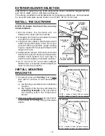 Предварительный просмотр 5 страницы Broan Rangemaster RM61000EX Series Instruction Manual