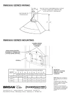 Предварительный просмотр 2 страницы Broan RANGEMASTER RM65000 Series Specification Sheet