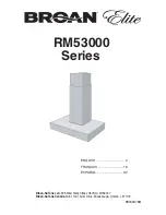 Broan RM53000 Series Instructions Manual предпросмотр