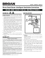 Broan SmartSense SMSC080 Instructions Manual предпросмотр