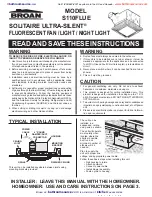 Broan SOLITAIRE ULTRA-SILENT S110FLUE Quick Start Manual preview