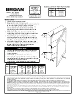 Broan Surface Mounted Wood Medicine Cabinet 902 Installation Instructions предпросмотр