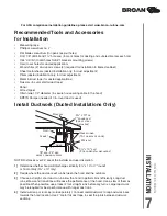 Preview for 7 page of Broan TEN1 Series Installation Use And Care Manual