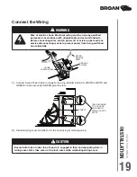 Preview for 19 page of Broan TEN1 Series Installation Use And Care Manual