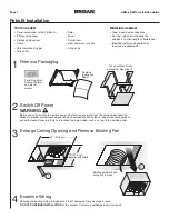 Предварительный просмотр 7 страницы Broan ULTRA Pro RB110 Installation Manual