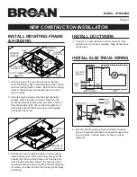 Предварительный просмотр 3 страницы Broan ULTRA SILENT QTRE080R Instructions Manual