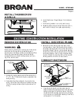 Предварительный просмотр 4 страницы Broan ULTRA SILENT QTRE080R Instructions Manual