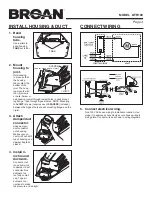 Предварительный просмотр 3 страницы Broan VENTILLATION FAN QTR100 Instructions Manual