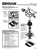 Предварительный просмотр 8 страницы Broan VENTILLATION FAN QTR100 Instructions Manual