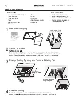 Preview for 7 page of Broan XB 110 Installation Manual