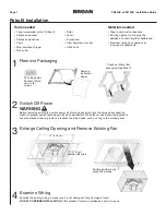 Preview for 7 page of Broan XB110HC Installation Manual