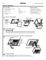 Preview for 7 page of Broan XB110HL Installation Manual