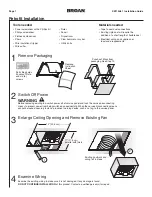 Preview for 7 page of Broan XB110HL1 Installation Manual