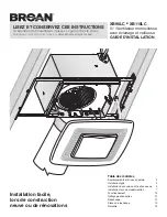 Preview for 15 page of Broan XB110LC Installation Manual