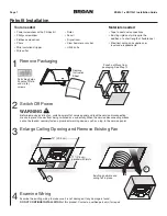 Предварительный просмотр 7 страницы Broan ZB110L1 Installation Manual