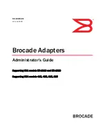 Предварительный просмотр 1 страницы Brocade Communications Systems 415 Administrator'S Manual