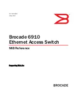 Предварительный просмотр 1 страницы Brocade Communications Systems 6910 Manual