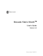 Brocade Communications Systems Brocade Fabric Watch User Manual preview