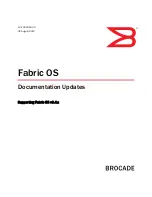 Preview for 1 page of Brocade Communications Systems Fabric OS v6.4 Documentation Update