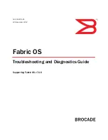 Предварительный просмотр 1 страницы Brocade Communications Systems Fabric OS v7.1.0 Troubleshooting Manual