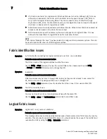 Preview for 82 page of Brocade Communications Systems Fabric OS v7.1.0 Troubleshooting Manual