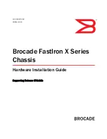 Предварительный просмотр 1 страницы Brocade Communications Systems FastIron SX 1600 Hardware Installation Manual