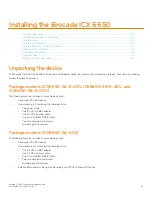 Preview for 23 page of Brocade Communications Systems ICX 6650 series Hardware Installation Manual