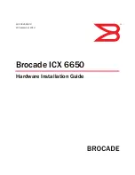 Brocade Communications Systems ICX 6650 Installation Manual предпросмотр