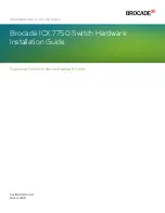 Brocade Communications Systems ICX 7750 series Installation Manual preview