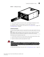 Preview for 95 page of Brocade Communications Systems MLXe-16 Installation Manual