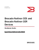 Brocade Communications Systems NetIron CER 2024C Hardware Manual предпросмотр