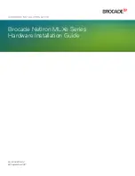 Предварительный просмотр 1 страницы Brocade Communications Systems NetIron MLXe Series Hardware Installation Manual