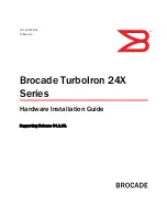 Brocade Communications Systems TurboIron 24X series Hardware Installation Manual preview