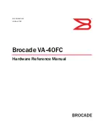 Brocade Communications Systems VA-40FC Hardware Reference Manual preview