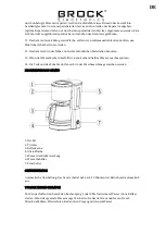 Предварительный просмотр 3 страницы Brock CM 1522 SS Instructions Manual