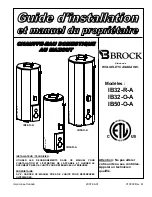 Предварительный просмотр 1 страницы Brock IB32-O-A Installation Instructions And Homeowner'S Manual