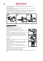 Предварительный просмотр 13 страницы Brock MG 1601 RD User Manual