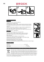 Предварительный просмотр 37 страницы Brock MG 1601 RD User Manual