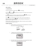 Предварительный просмотр 14 страницы Brock TO 3301 DB Manual