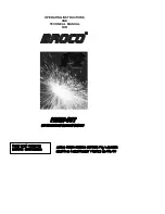 Broco PC/A-5V2HR Operating Instructions And Technical Manual preview