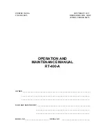 Broderson RT-400-A Operation And Maintenance Manual preview