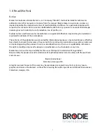 Preview for 4 page of Brodie AB295 Installation And Operation Manual