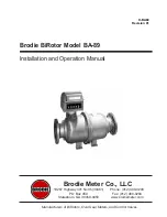 Preview for 1 page of Brodie BiRotor BA-89 Installation And Operation Manual