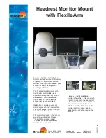 Preview for 1 page of Brodit Headrest Monitor Brochure